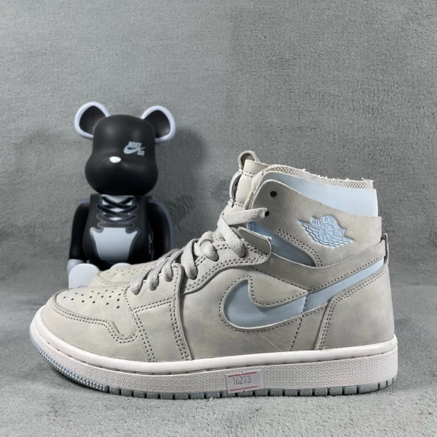 二手36.5码 Air Jordan 1 休闲鞋 灰蓝 面污渍 无盒公价619