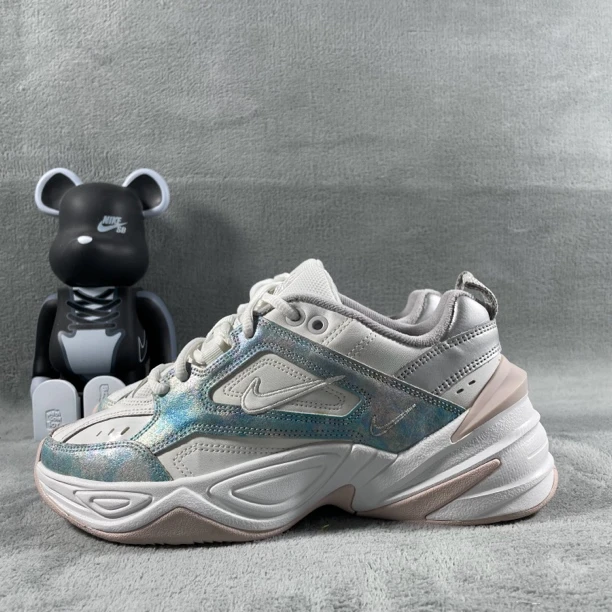 二手36.5码 Nike M2K Tekno 老爹鞋 白蓝 污渍 无盒 公价359