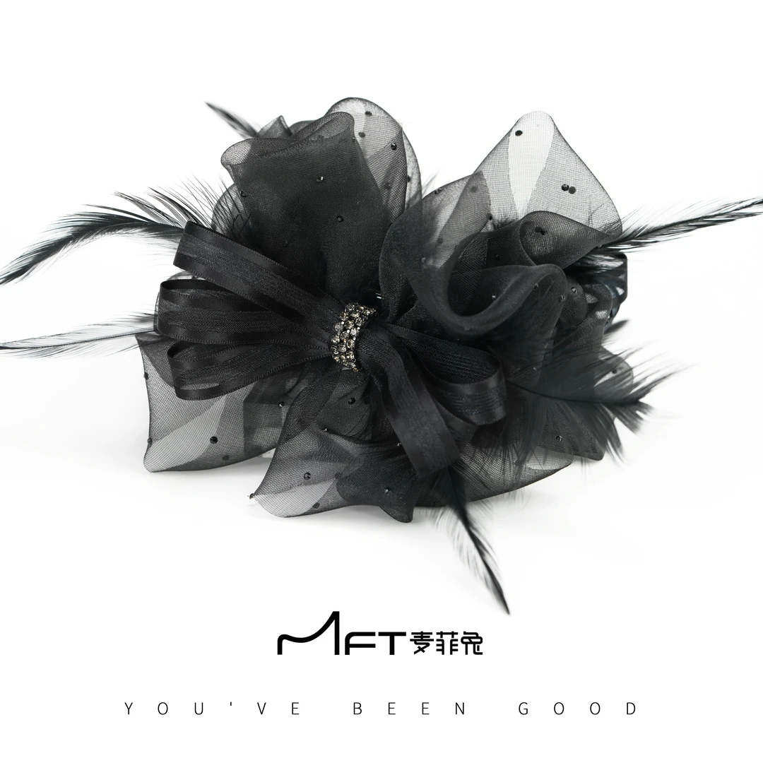 【菁菁丸子夹】蓬松羽毛显发量多抓夹高级感气质氛围发饰24070401A