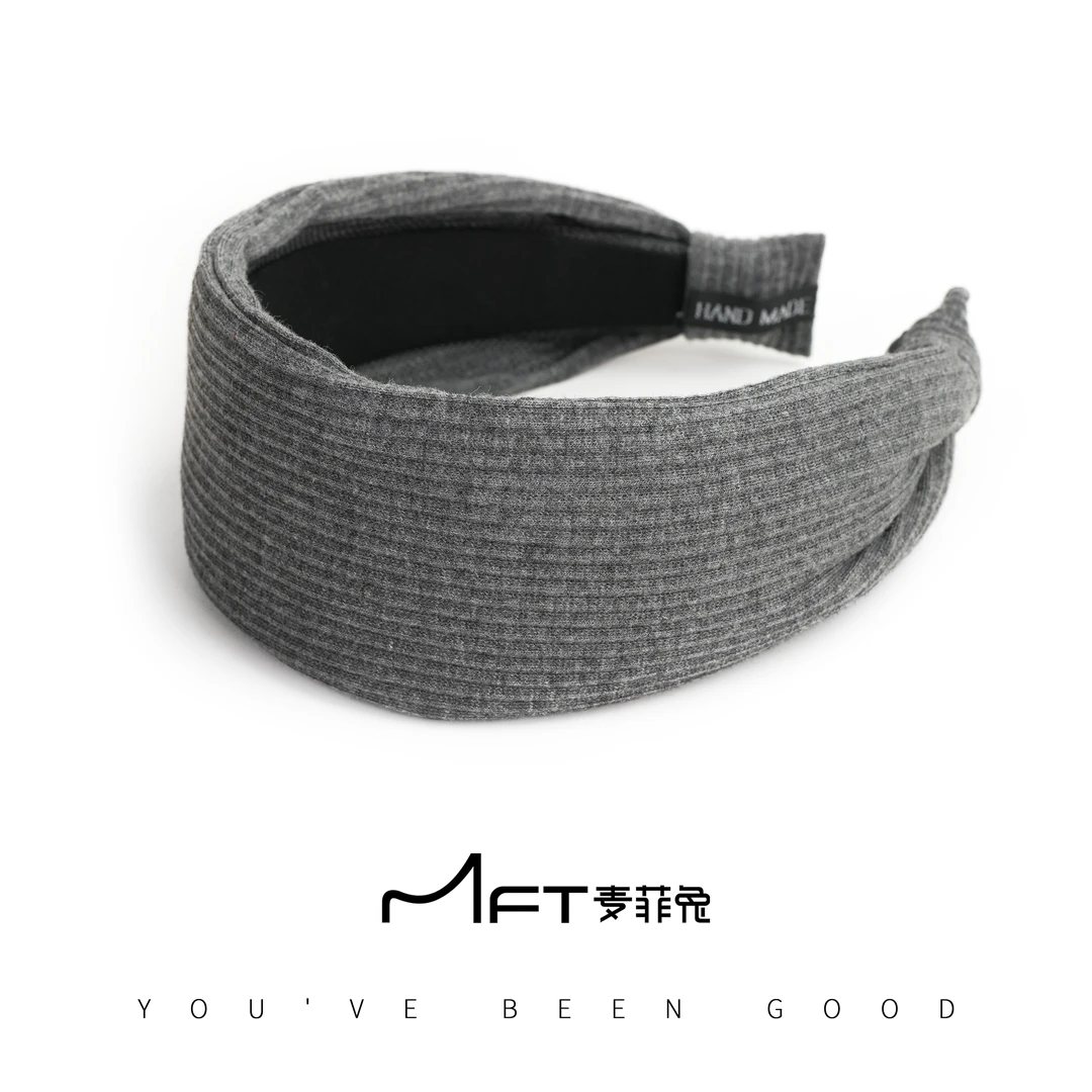 易梦玲同款发箍宽边针织显脸小头箍休闲百搭高级气质24112672B