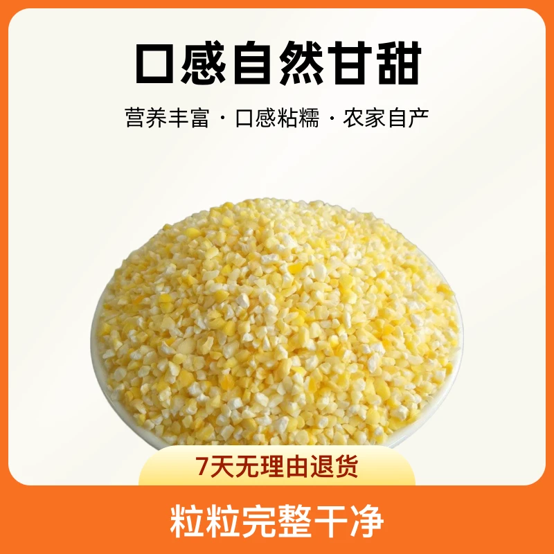 东北黄糯玉米糁小粘甜糯玉米碴碴子戚薇李承铉大哥