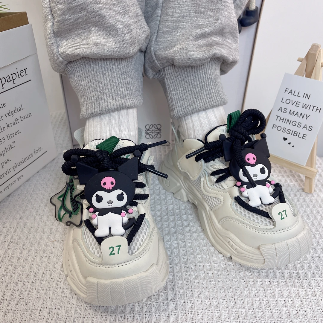 春秋卡通公主风女童老爹鞋时尚百搭运动鞋女孩宝宝轻便休闲儿童鞋