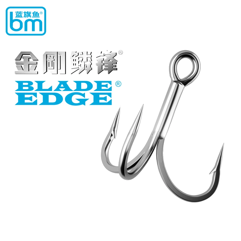 蓝旗鱼蓝旗鱼2023新品金刚鳞锋三本钩鹤嘴钩