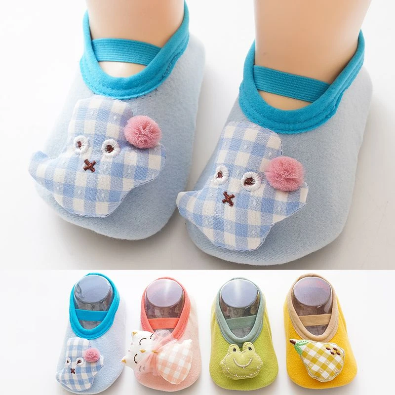 宝宝地板袜婴儿学步防滑底隔凉软底室内儿童袜套鞋袜新生儿春夏