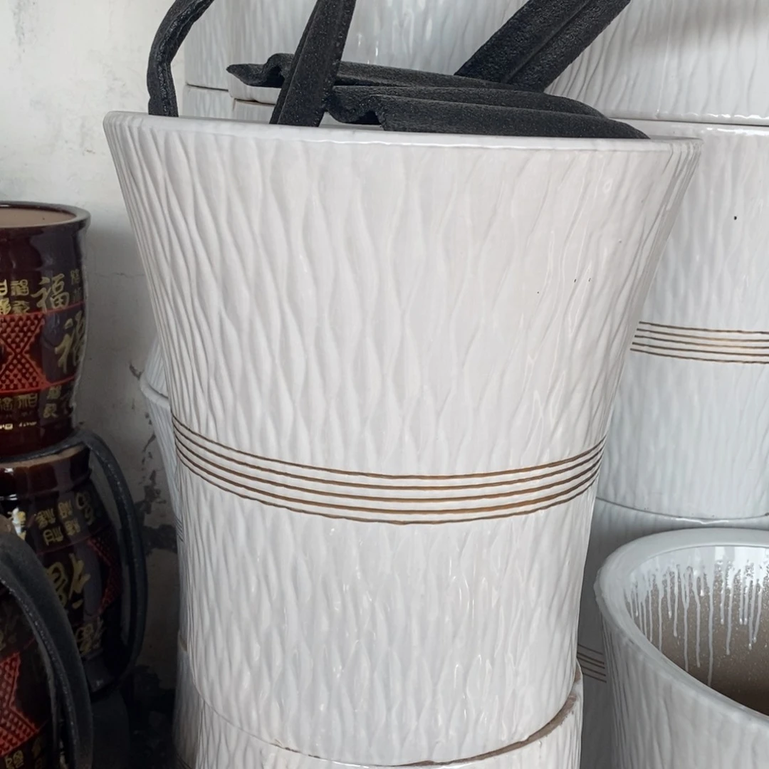 红陶陶瓷花盆直播