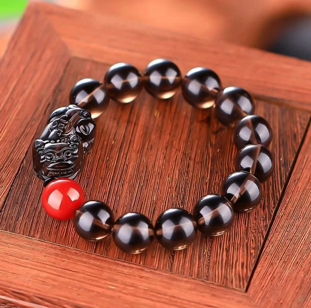 【嘉运甄选】珍藏级陨石芯精玉貔貅手串67