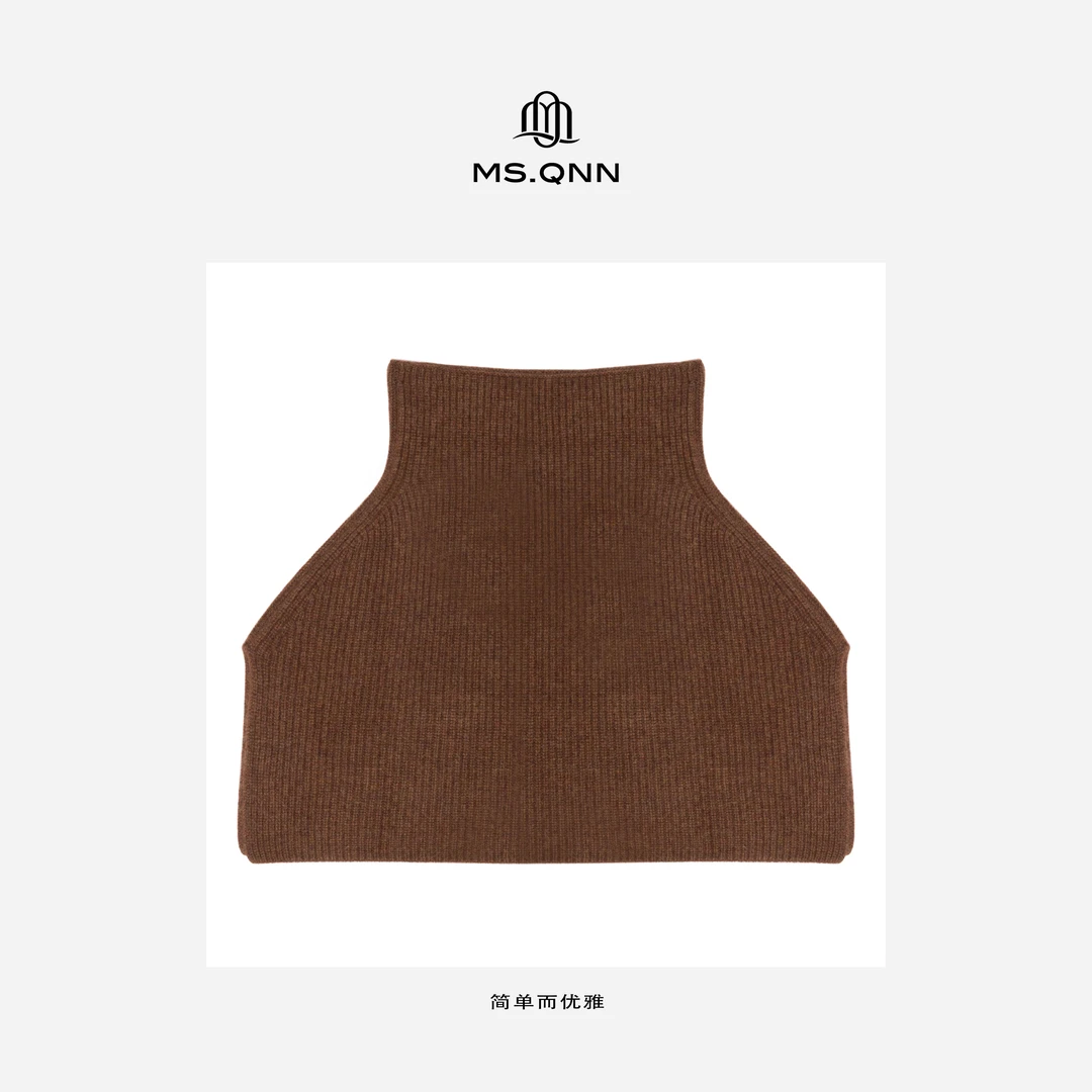 Ms.Qnn“冬日恋歌” 100羊绒秋冬时尚保暖女士围脖披肩短款  35S492