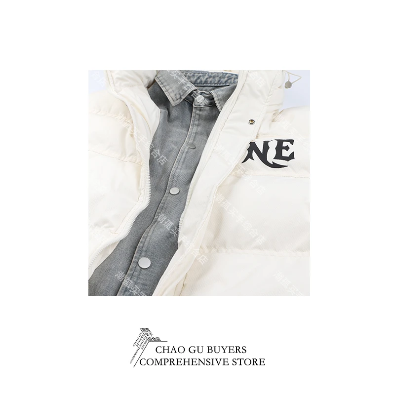 小众潮牌买手店男女同款“NE”牛仔拼接外套3378