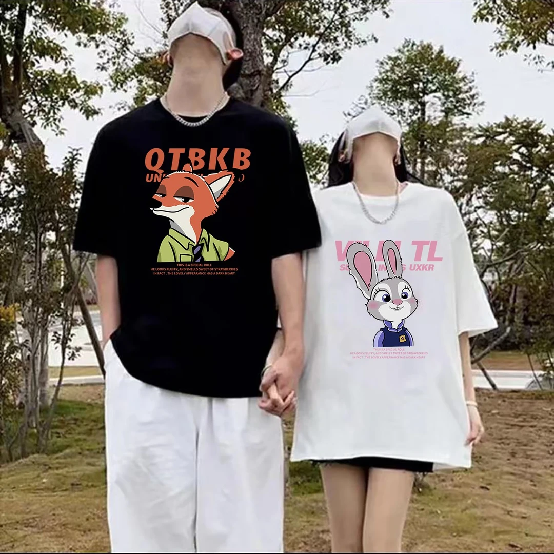 潮牌短袖T恤男女通穿宽松大码情侣上衣中长款下身失踪圆领夏季