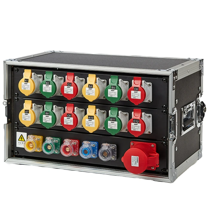 富歌12路电源直通箱带漏电保护舞台演出婚礼仪大屏灯光音响电柜