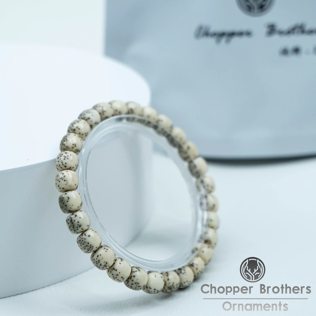 103 基础款石玉料河豚星月菩提手串 8×7mm