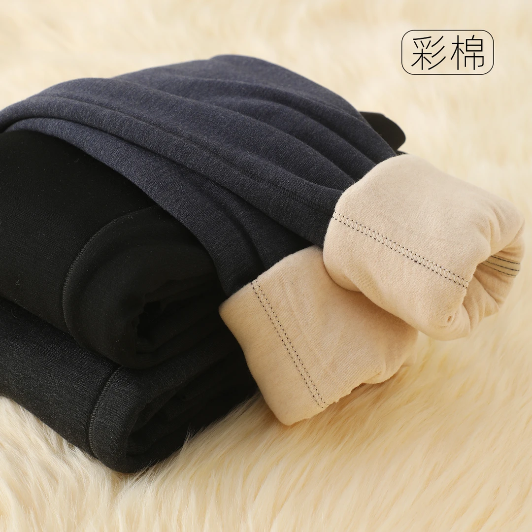 三层夹棉儿童棉裤内穿中大童绒裤男童保暖裤女童打底裤加厚冬季