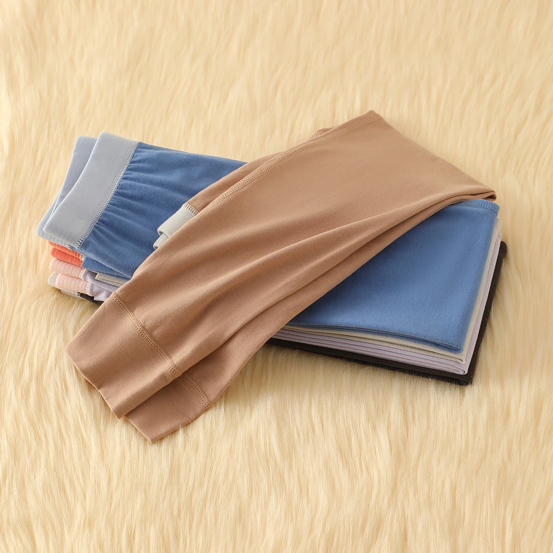 莱卡棉儿童秋裤内穿春秋宝宝棉毛裤女童薄款保暖裤男童线裤衬裤