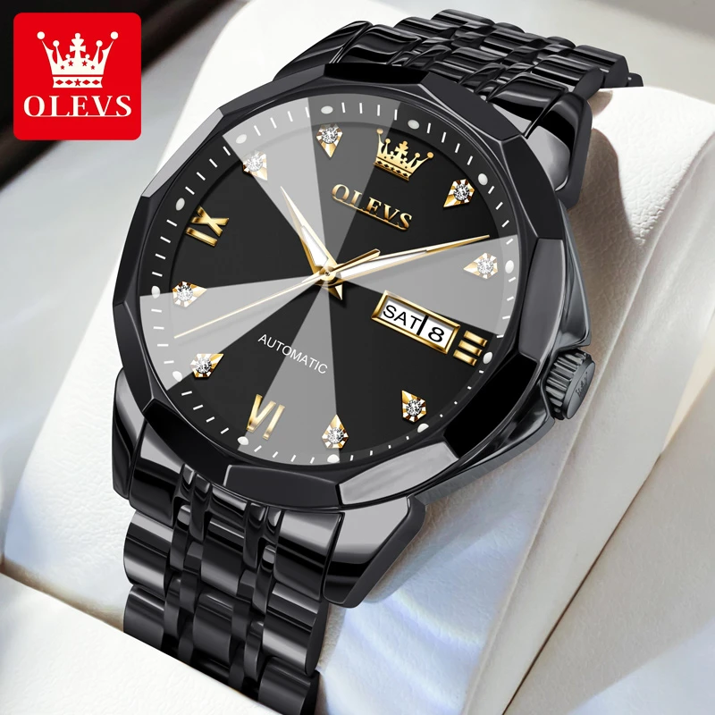 欧利时品牌手表男士男款非机械大气时尚防水夜光简约商务自动腕表