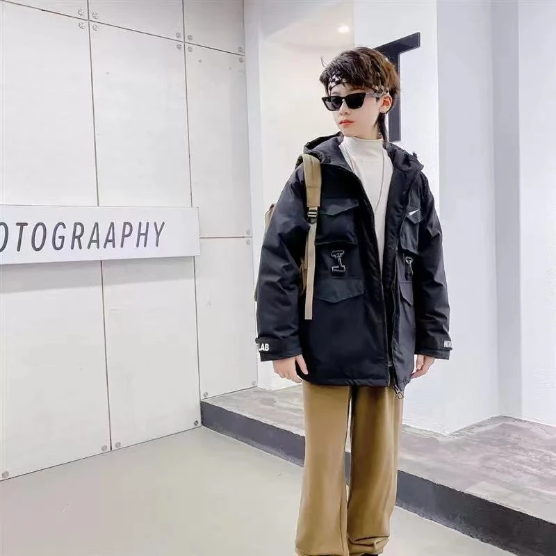 （大宝童装）2666款.保暖白鸭绒羽绒服连帽