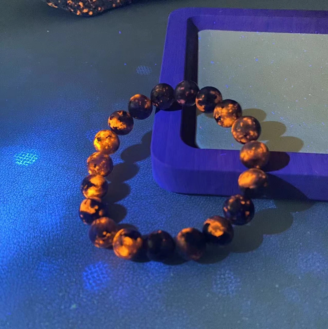 【火灵芝奇石】卡10收藏级火灵芝奇石手串