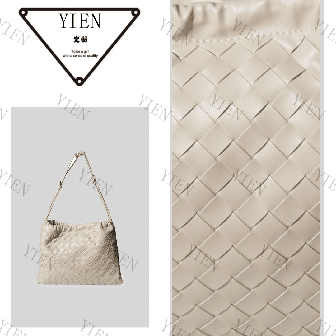 YIEN/尹恩·原创设计  真皮高定单肩斜挎包BV2019-米白