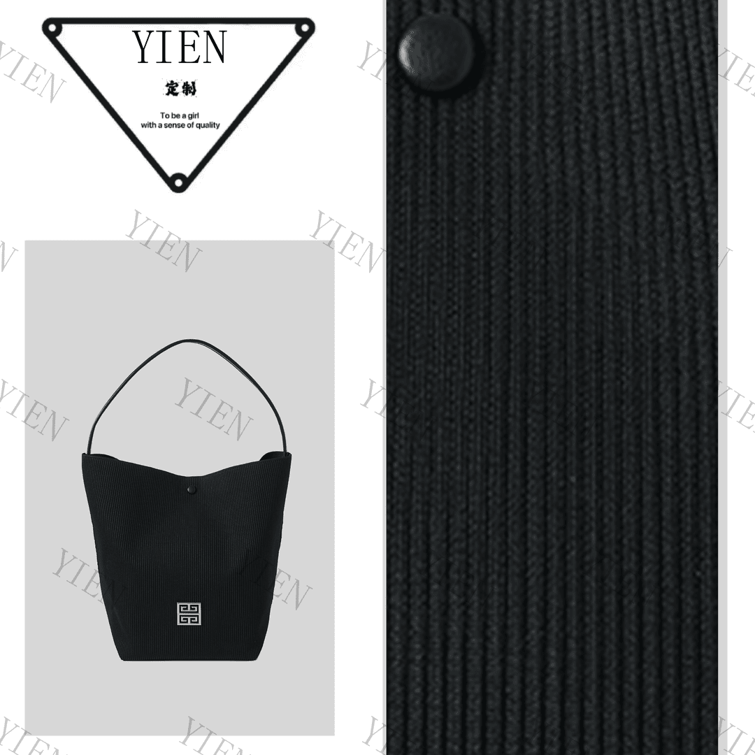 YIEN/尹恩·原创设计  真皮高定手提包BV51-黑色