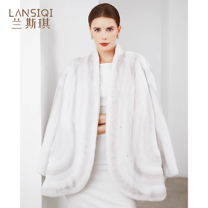 璀璨东方"紫罗兰貂皮大衣女2025新款短进口水貂时尚整貂高奢皮草