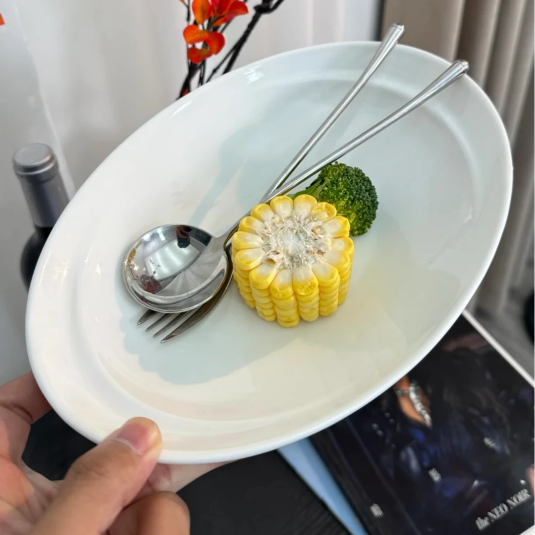 10寸月华椭圆鱼盘