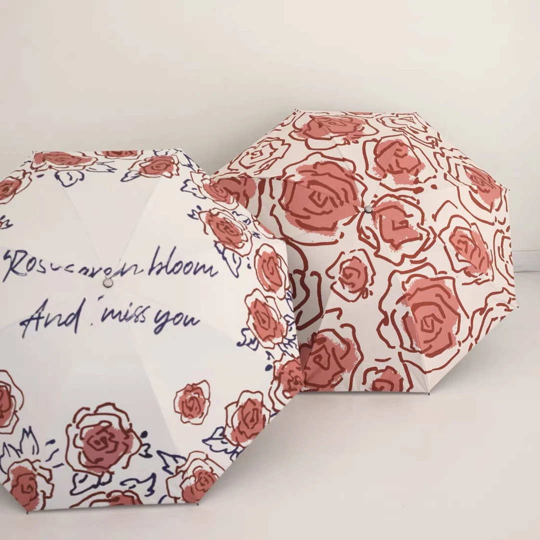 新款折叠春季雨伞晴雨两用防晒防紫外线太阳伞in风韩国日系伞