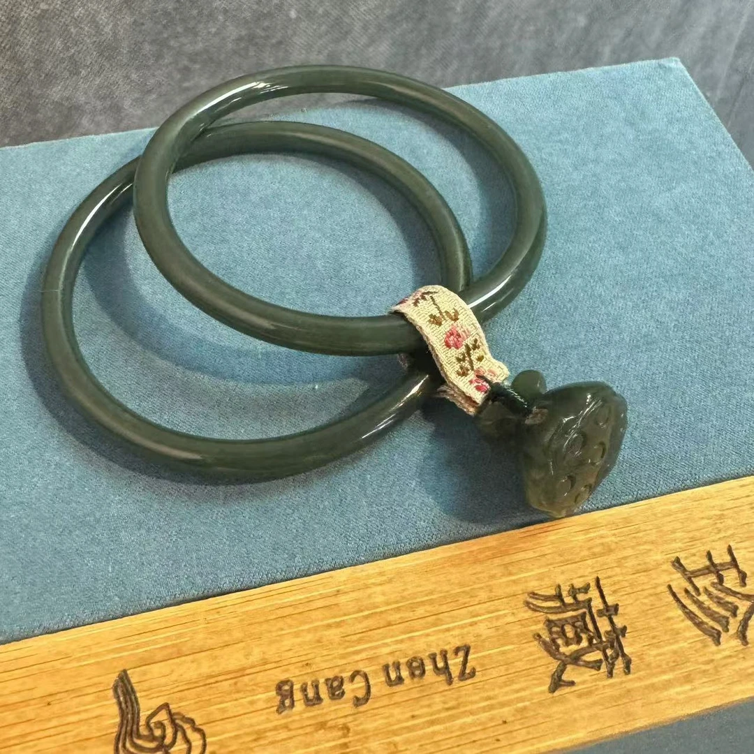 【大甜原创定制】天然和田玉中古款小叮当细圆条卡码拍大