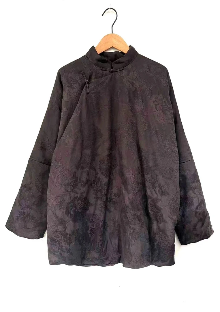 7阁小府～左岸迷香原创盘扣丝棉袄