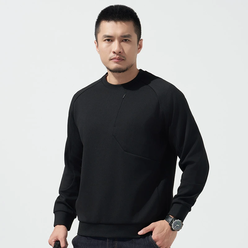 【龙牙】隐之云柏圆领卫衣百搭时尚男士春秋休闲长袖运动上衣户外