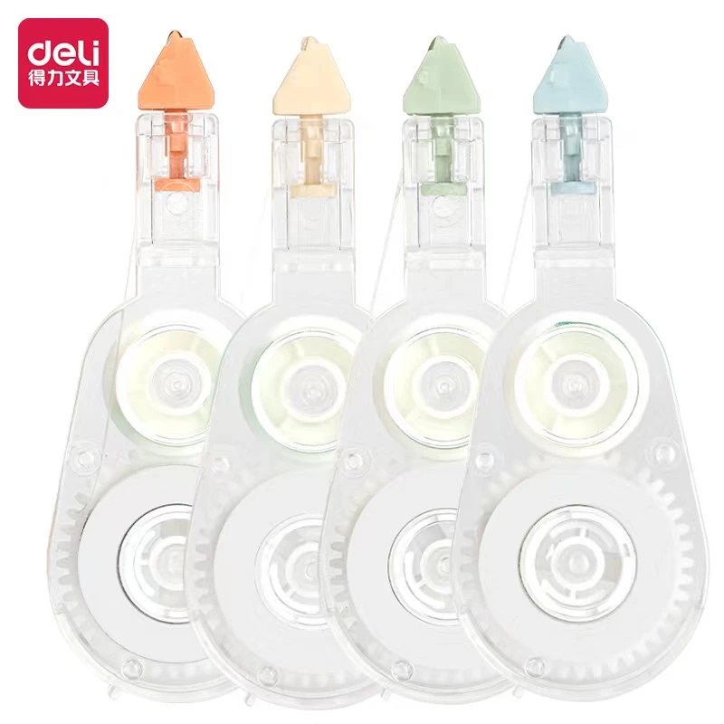 Deli/得力VR2-6TX密封门修正带按动可换替芯涂改带替换芯改正带6m