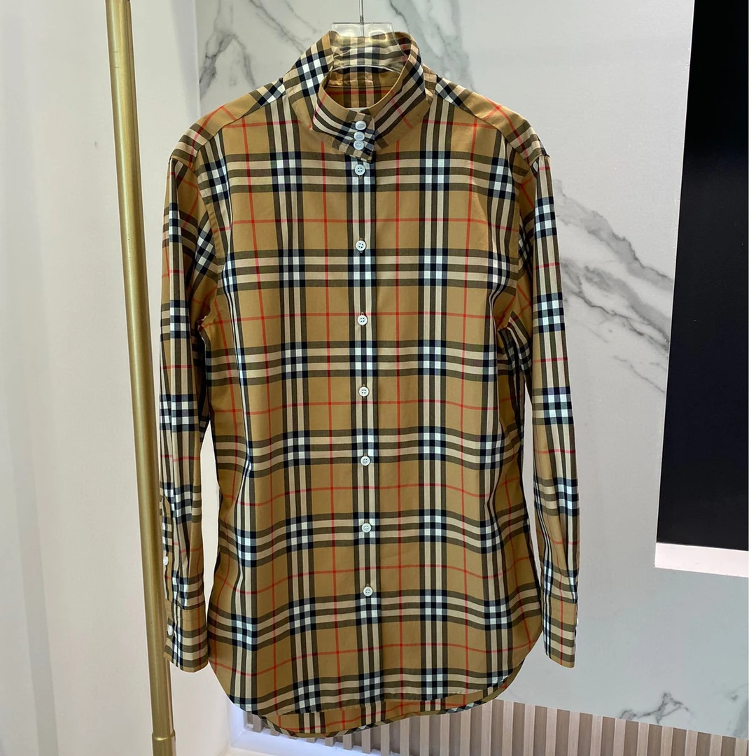 未使用 BURBERRY/博柏利 巴宝莉爆款粗格纹衬衣休闲百搭