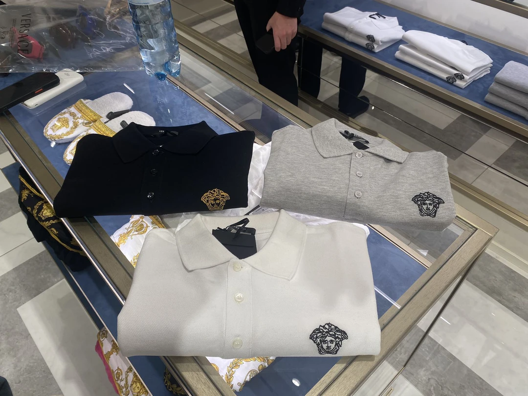 未使用 VERSACE/范思哲 范思哲美杜莎logo标polo衫时尚