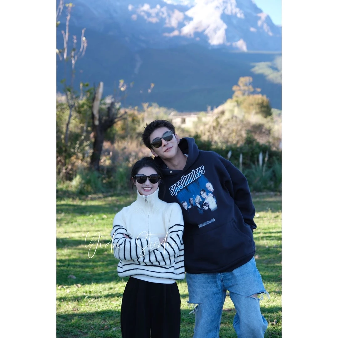 YIDA【印象派大师】套头设计感条纹针织上衣