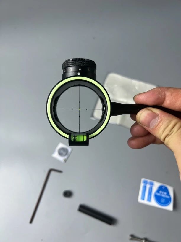 复合弓改装瞄头密位分划点高清精准辅助狙击手LED两用弓瞄具瞄头