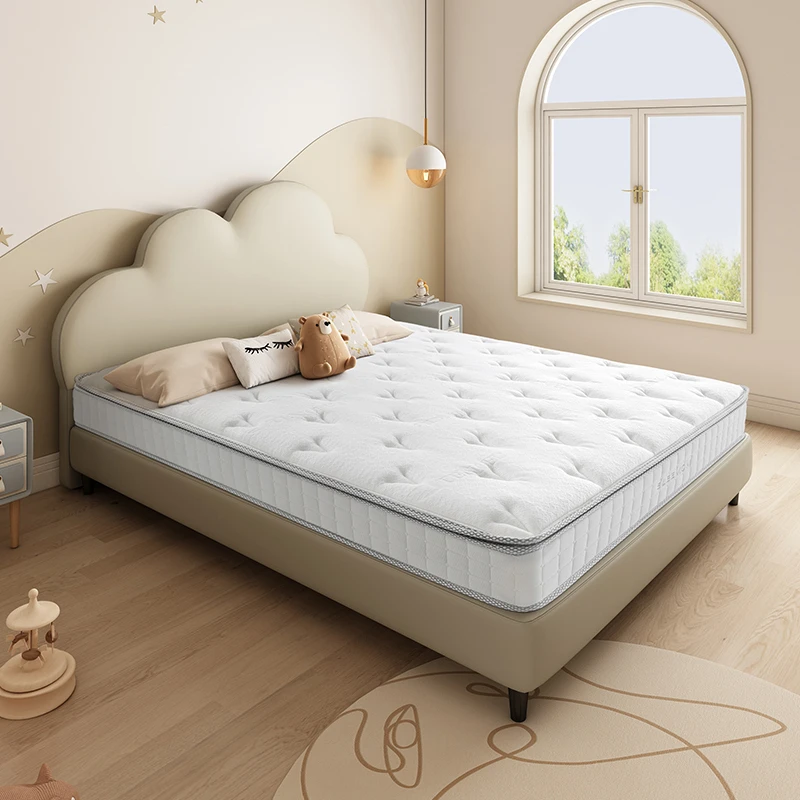 【白骑士儿童版】喜临门进口乳胶独袋弹簧麻软硬双用舒睡垫