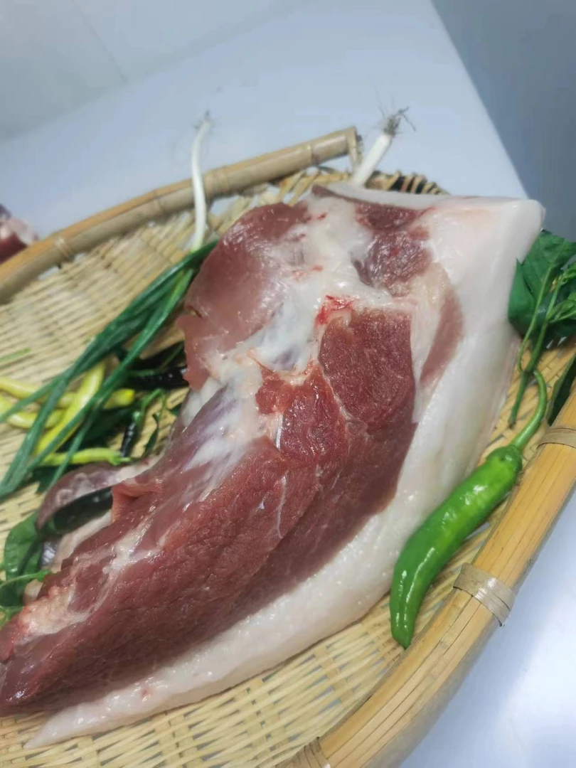 散养跑山黑猪土猪，（连皮肉）48元500克