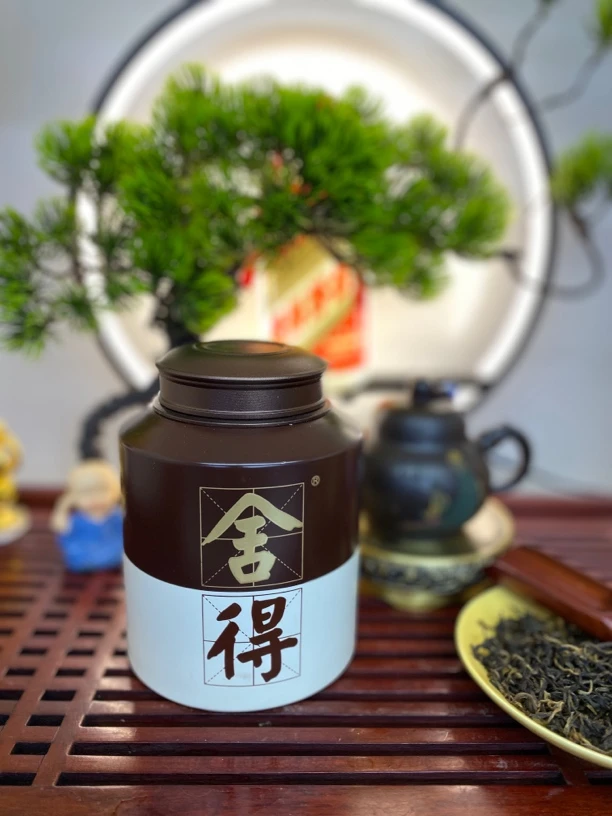 舍得酒瓶茶叶罐铝合金盖子防潮茶叶盒密封精美创意酒瓶茶叶罐手工