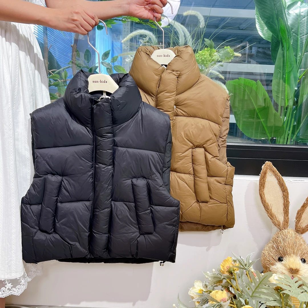 【福利款 】6033马甲 女童简约百搭  纯色下摆抽绳马甲