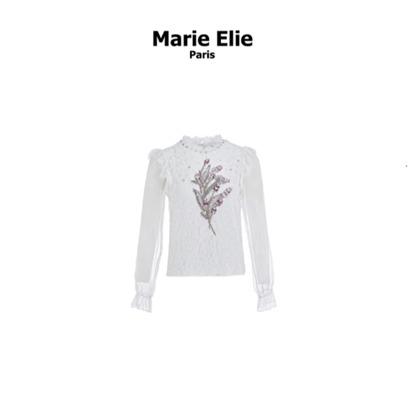Marie Elie · 【ME】【锦瑟惊时】夏季新款蕾丝上衣EAE21D02320