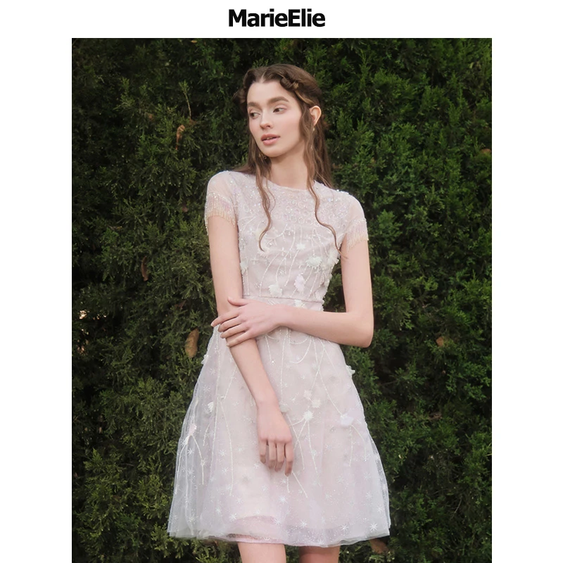 【陈大可专属】Marie Elie【颜淡慕钰】显瘦气质连衣裙EAD12M00470