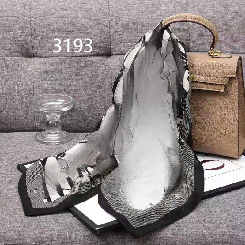 100新款百搭杭州丝绸丝巾110*110#3193