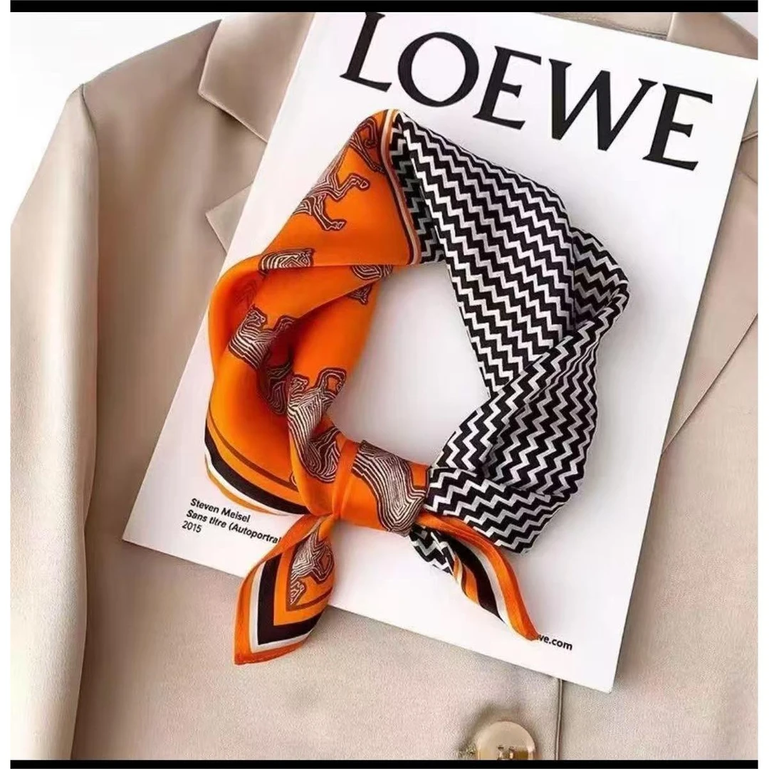 100新款百搭杭州丝绸丝巾70*70#1291