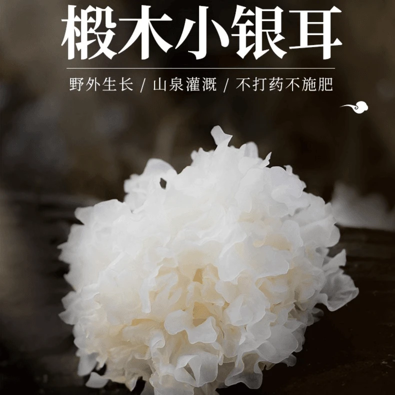 【膳渊堂新选】原生态农产品软糯多胶椴木银耳胶质营养银耳搭配枸杞