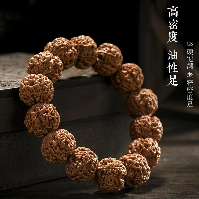 大金刚菩提子单圈手串男士女款文玩菩提念珠情侣手串佛珠盘玩把件