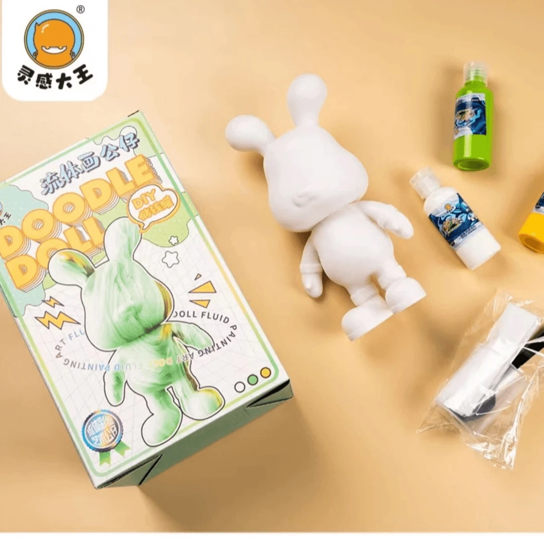 手工流体公仔创意存钱罐摆件材料包手办自制公仔套装礼盒