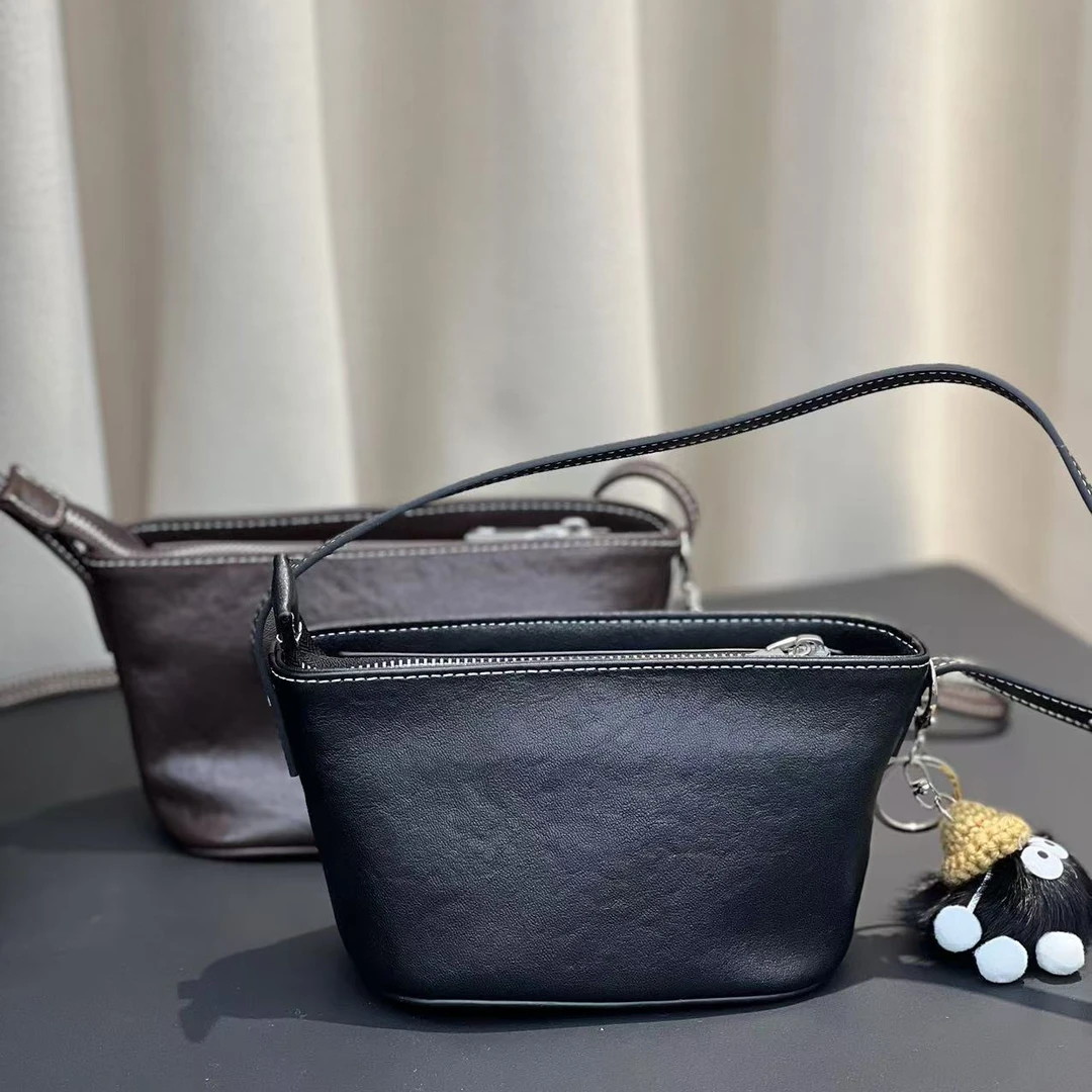 幻鲨新款小众时尚百搭休闲经典真皮帆船包手机包斜挎包轻奢