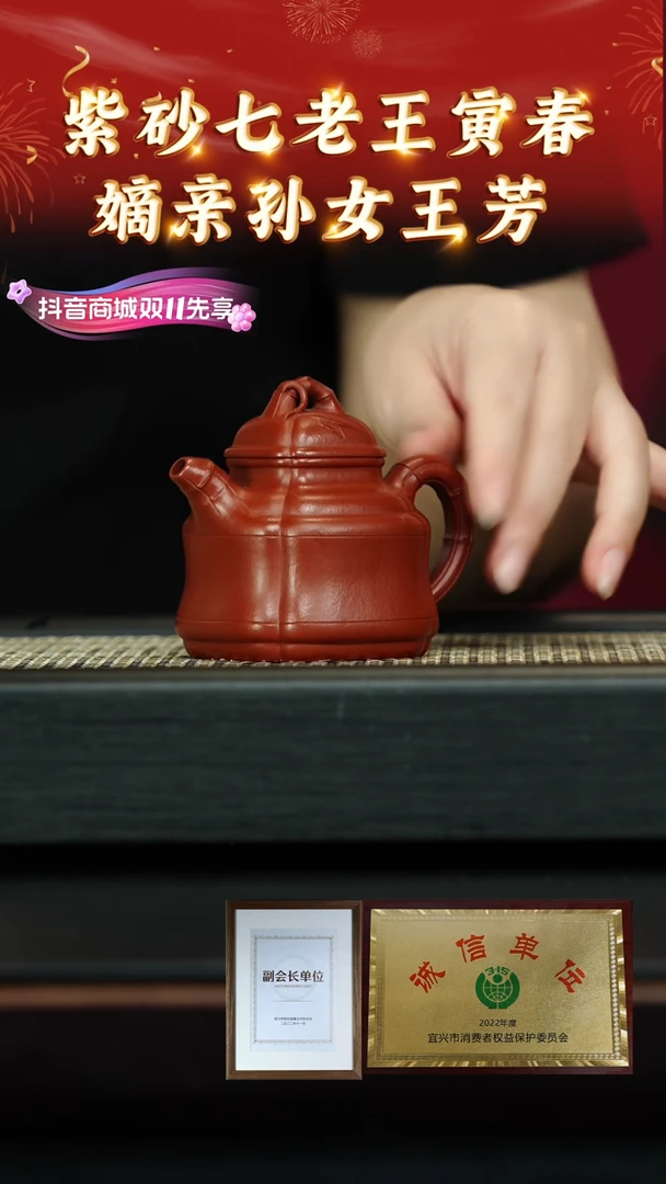 【闪购商品】紫砂茶壶66王芳老师专场 寅春朱泥