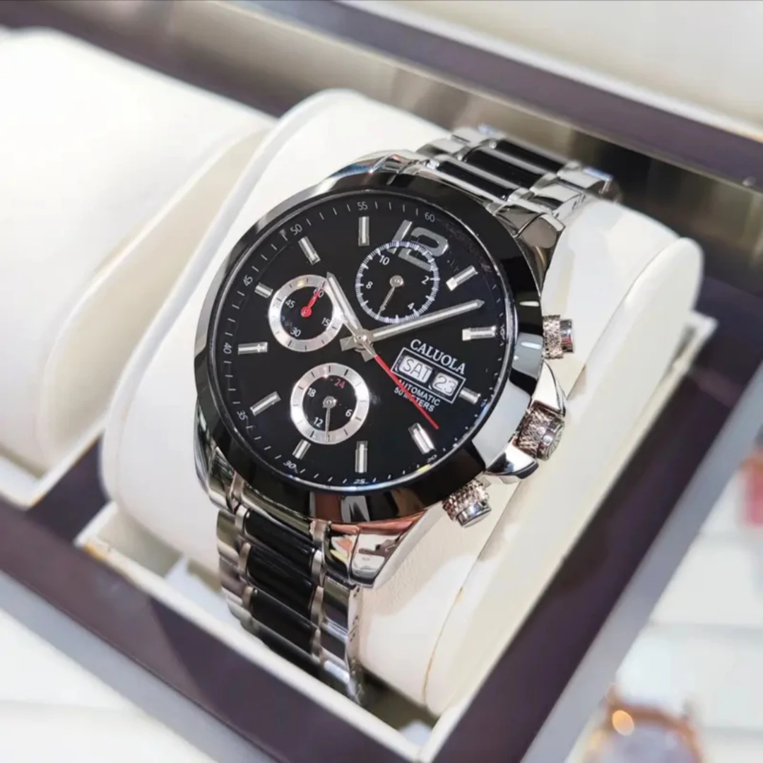 卡罗莱正品陶瓷男表品牌全自动机械表多功能防水男士手表高端腕表