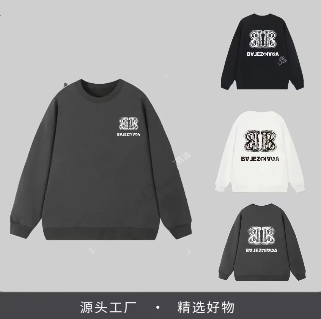 重磅圆领卫衣休闲运动男女同款潮流百搭-BB