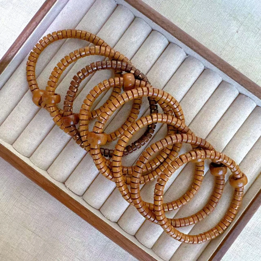 紫金鼠药片直切手串实心鼠文玩手串