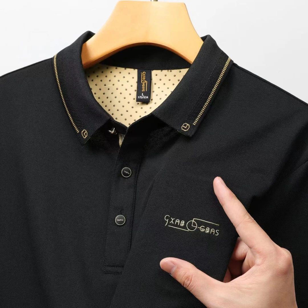 2888高端新款休闲夏季商务翻领透气POLO衫